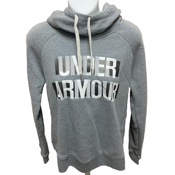 Under Amour Womens Hoodie Sweatshirt Size Small Gray Pullover Long Sleeve Top - Picture 1 of 9